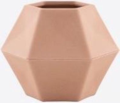 Livwise Point Virgule geometrische Vase Bambusfaser Pulver rosa, 8 cm Hortus