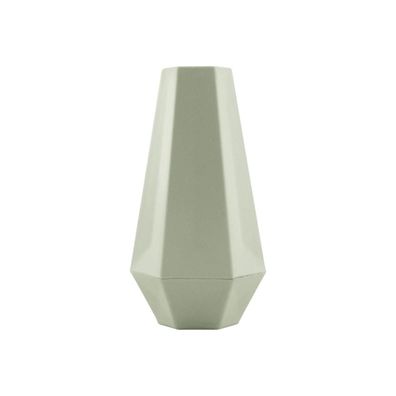 Livwise Point Virgule geometrische Vase Bambusfaser salbeigrün, 20 cm Hortus