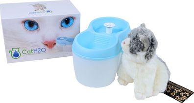 Wassernapf Katze H2O 2 Liter Fress und Trinkbehälter Katze Gebr. De boon