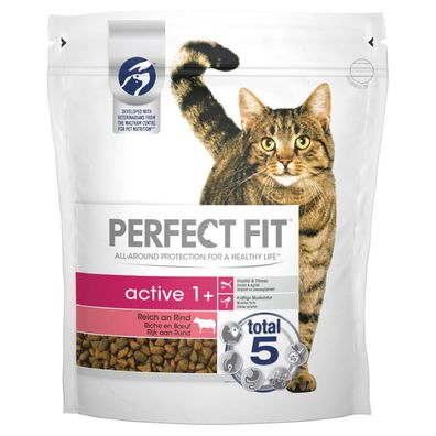 Katzenfutter Cat Dry Active Beef Beutel 750 g 1x3 Perfect fit Mars