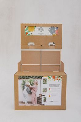 Für Draußen Komplettes Starter Kit Klein 30 cm x 60 cm 8 Tabletts Mijn verticale