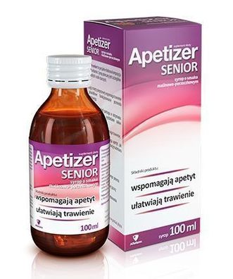 Apetizer Senior, 100 ml Syrup - Malinowo-Porzeczkowy