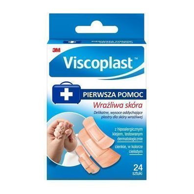 Viscoplast Empfindliche Haut Patches, 24 Stück