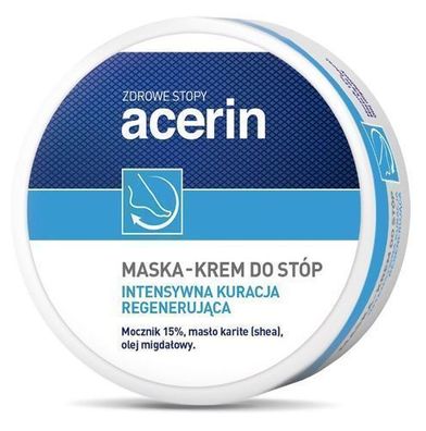 Acerin Fußcreme Maske, für müde Füße, 125 ml