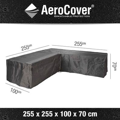 Lounge Set Abdeckecke 255 x 255 x 100 x 70 cm Aerocover