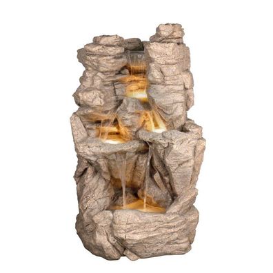 Springbrunnen Wasser Ornament White Rock Oosterik home