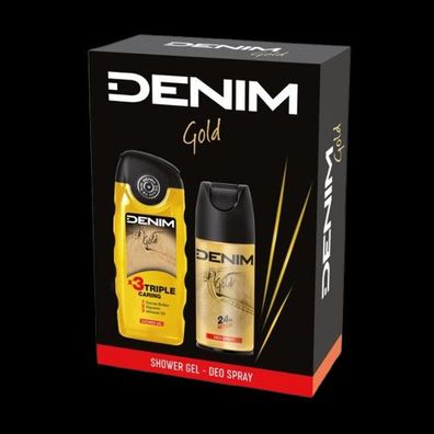 Denim Gold Duo Geschenkset Deospray 150ml + Duschgel 250ml