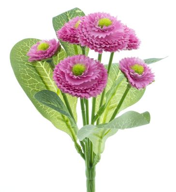 Bellis Busch x6 Schönheit 20 cm künstliche Blume Nova nature