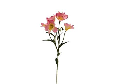 Künstliche Blumen Alstroemeria Spray rosa, 62 cm Buitengewoon de boet