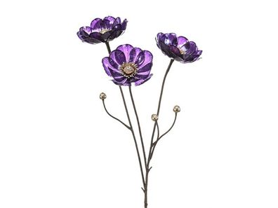 Künstliche Blume Anemone Glamour lila, 75 cm Hortus