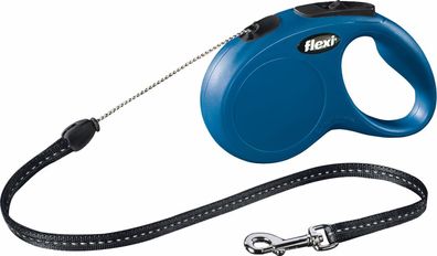 Rollleine Classic Kordel S 5 Meter blau Flexi