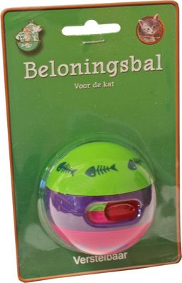 Belohnungsball Katze auf Blister 6 cm Play Fun Cat Gebr. De boon