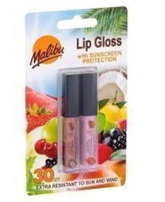 Malibu Lippen-Glanz Duo-Set, Feuchtigkeitsspendend und Langanhaltend, 2-teiliges Set