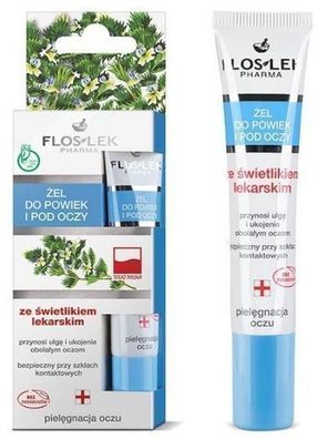 Flos-Lek Augenlifting Gel mit Johanniskraut 15ml