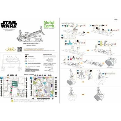 METAL EARTH 3D puzzle Star Wars: Enfys Nest's Swoop Bike