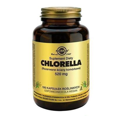 Solgar Chlorella 100 Kapseln - Nahrungsergänzungsmittel