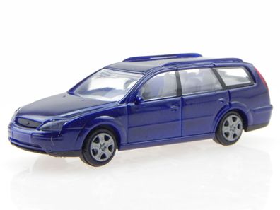 Ford Mondeo Turnier 2001 blau Modellauto Rietze 1:87