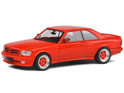 Mercedes C126 560 SEC AMG wide body 1990 rot Modellauto Solido 1:43