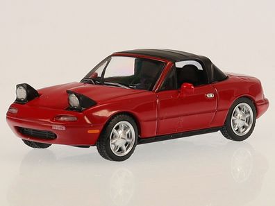 Mazda MX5 NA MX-5 Miata rot Softtop Modellauto 361lhd Mini-GT 1:64