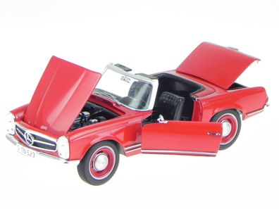 Mercedes R113 W113 230 SL Pagode rot Modellauto Leo 1:24