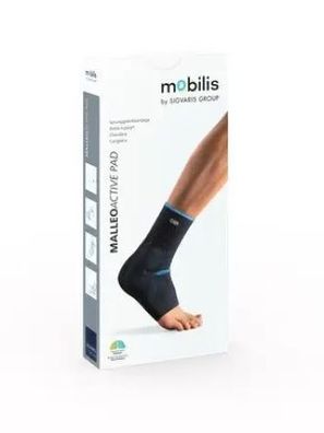 Orthopädische Aktiv Knöchelbandage fér rechtes Fußgelenk, Größe S - Mobilis Malleo