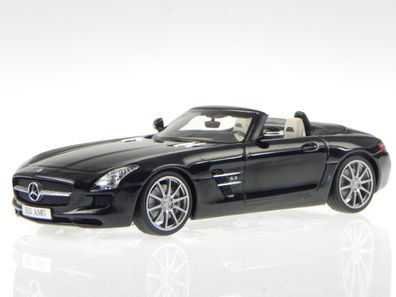 Mercedes R197 SLS AMG Roadster obsidian schwarz Modellauto Schuco 1:43