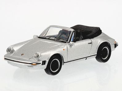 Porsche 911 Carrera 3.2 Cabrio silber Modellauto 452671000 Schuco 1:87