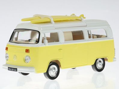 VW T2b Camper Van Bus gelb Modellauto 841101 Norev 1:43