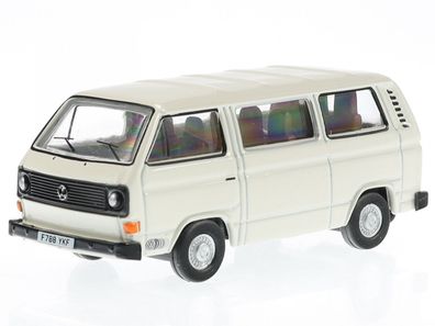 VW T3 Bus Pastell weiss RHD Modellauto in Vitrine 76T25010 Oxford 1:76