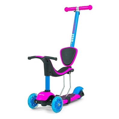 Milly Mally Little Star rosa-blauer Kinder-Roller