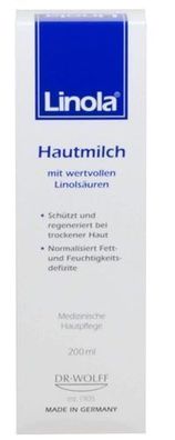 Linola Körpermilch für trockene Haut, 200ml