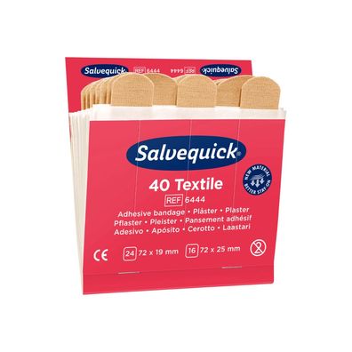 Holthaus Medical Salvequick® Nachfülleinsatz Textile - 1 Packung | Packung (40 Stück)