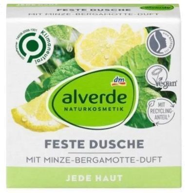 Alverde Erfrischendes Minze & Bergamotte Duschgel, 60g