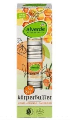 Alverde Energy Körperbutter Trio 3x50 ml Pack