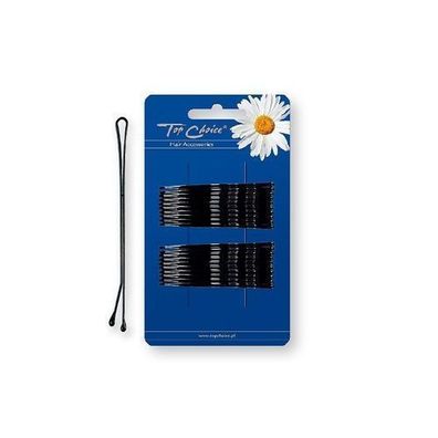 Top Choice Haarclips Schwarz, 20er Pack