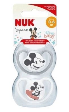 Nuk, Disney, Schnuller, 0-6m, 2 Stück - Winnie Puuh Design