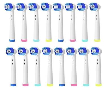 Oral-B Kompatible Ersatzbérstenköpfe 16er Pack - Effektive Reinigung, Ergonomisch, Ho