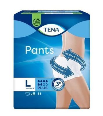 Tena Pants Plus, L, 8 Stück