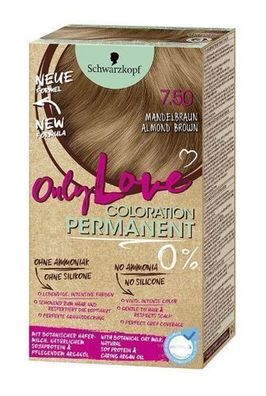 Schwarzkopf Only Love Haarfärbemittel 750 mandelbraun