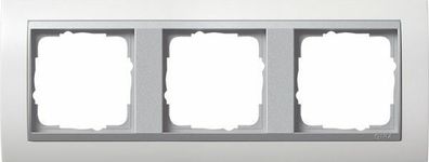 Gira Abdeckrahmen 3fach für Farbe Alu Event Reinweiß glänzend 0213806