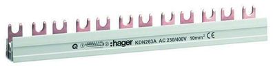 Hager KDN263A 2 Phasenschiene 12 polig