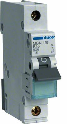 Hager Sicherungsautomat MBN120 B20A 1polig