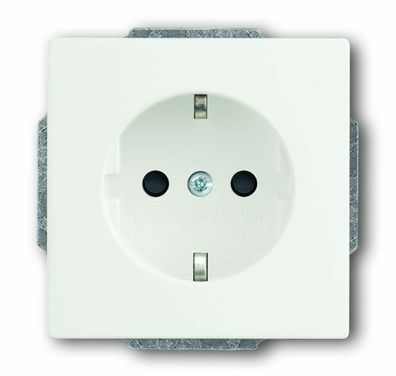 B + J future® linear, Steckdosen-Einsatz, studioweiß matt 20EUC-884