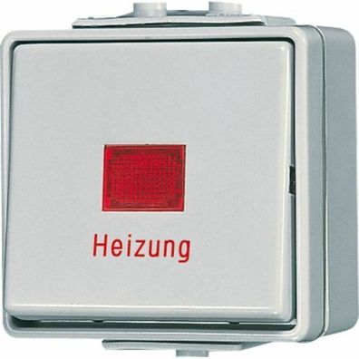 Jung WG 600 IP44 Heizung-Notschalter Univ. Aus-Wechsel 606HW