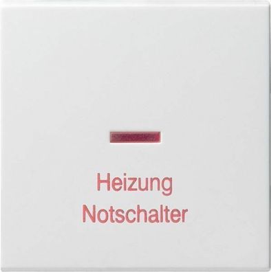 Gira System 55 Kontroll-Wippe Heizung Notsch. Reinweiß glänzend 067803