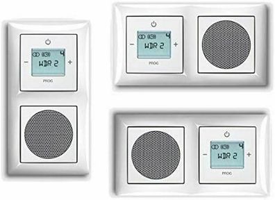 Busch und Jäger Unterputz UP Digitalradio 8215U-101 Komplett-Set balance® SI Design