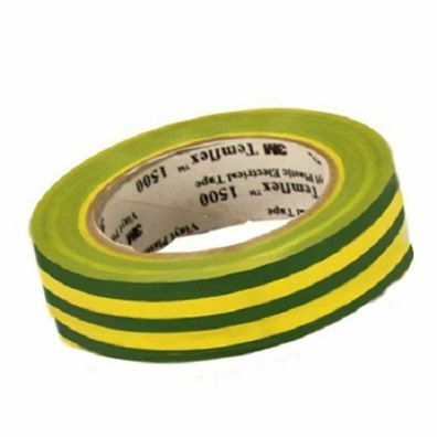 3M Isolierband TemFlex 15mm x 10 meter grün-gelb