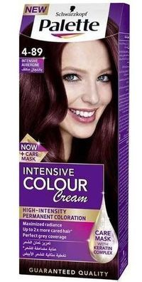 Schwarzkopf Palette Intensiv Creme-Haarfarbe 4-89 Johannisbeerrot, 1 Stéck