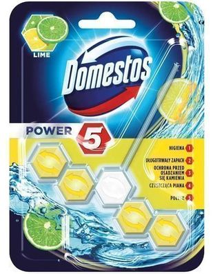 Domestos Power 5 WC-Aufhänger Limettenfrische, 55g