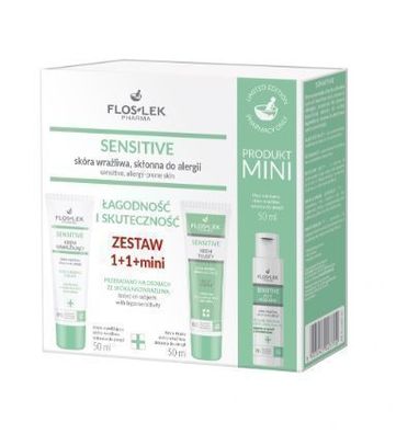 Premium Hautpflege-Set fér empfindliche Haut - Feuchtigkeit & Fettcreme, Mizellarwass